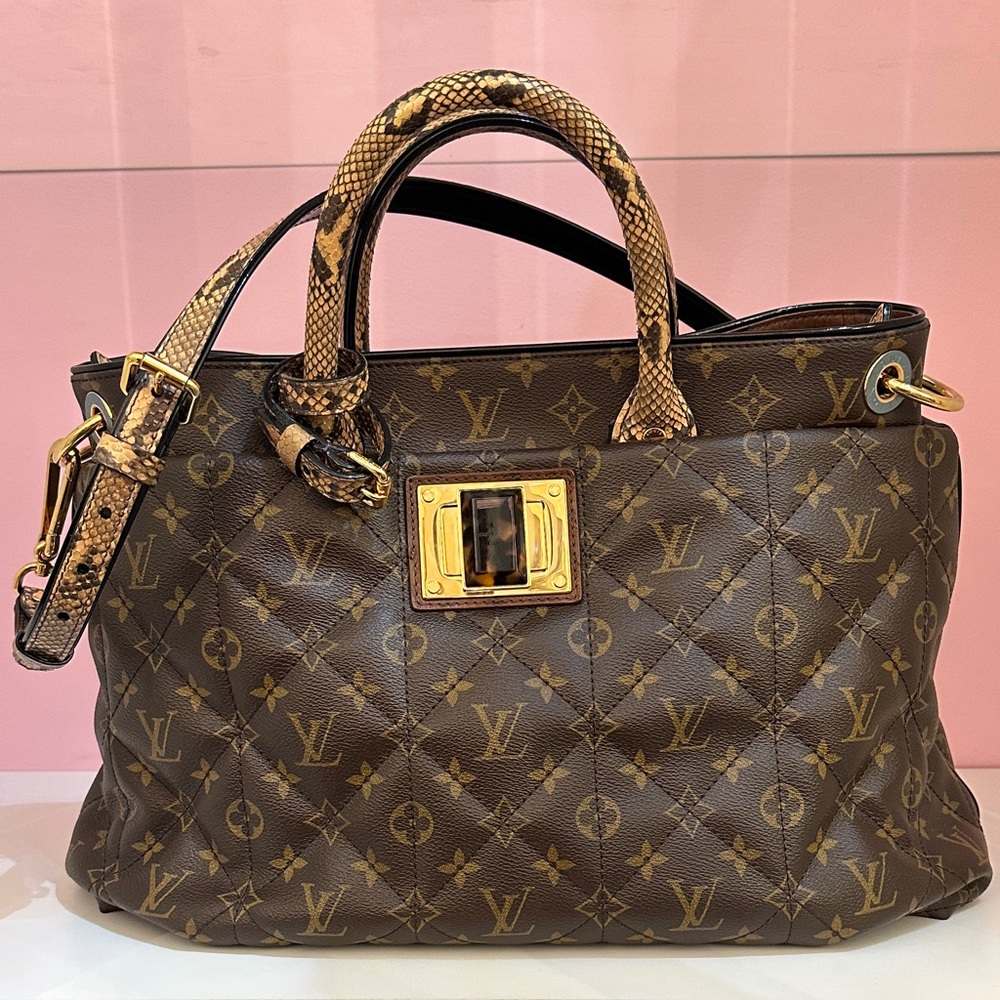 LOUIS VUITTON
AUTHENTIC Limited Edition Monogram Etoile Exotique Tote GM Bag
